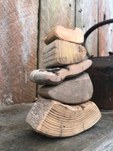 Load image into Gallery viewer, Balance Blocks - Set of 5 Large Natural Wooden Stacking Blocks
