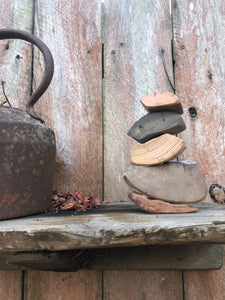 Balance Blocks - Set of 5 Large Natural Wooden Stacking Blocks