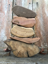 Load image into Gallery viewer, Balance Blocks - Set of 5 Large Natural Wooden Stacking Blocks
