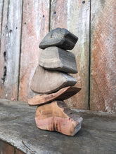 Load image into Gallery viewer, Balance Blocks - Set of 5 Large Natural Wooden Stacking Blocks
