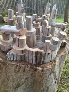 Driftwood Blocks  - 30 Natural Wooden Blocks