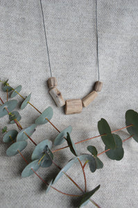 Driftwood Bead Necklace