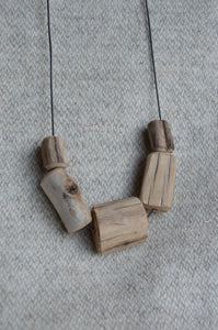 Driftwood Bead Necklace