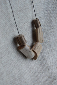 Driftwood Bead Necklace