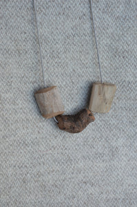 Driftwood Bead Necklace