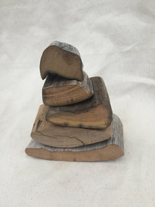 Balance Blocks - Set of 5 Large Natural Wooden Stacking Blocks
