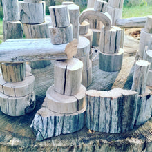 Load image into Gallery viewer, Driftwood Blocks  - 40 Natural Wooden Blocks
