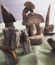 Load image into Gallery viewer, Driftwood Blocks - 50 Natural Wooden Blocks
